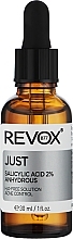 Пілінг для обличчя та шиї з саліциловою кислотою 2%, безводний - Revox Just Salicylic Acid 2% Anhydrous — фото N1