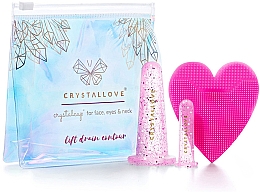 Духи, Парфюмерия, косметика Силиконовые банки для массажа лица - Crystallove Crystalcup For Face, Eyes & Neck Rose Set