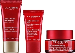 Набор - Clarins Super Restorative (day/cr/50ml + night/cr/15ml + h/cr/30ml) — фото N2