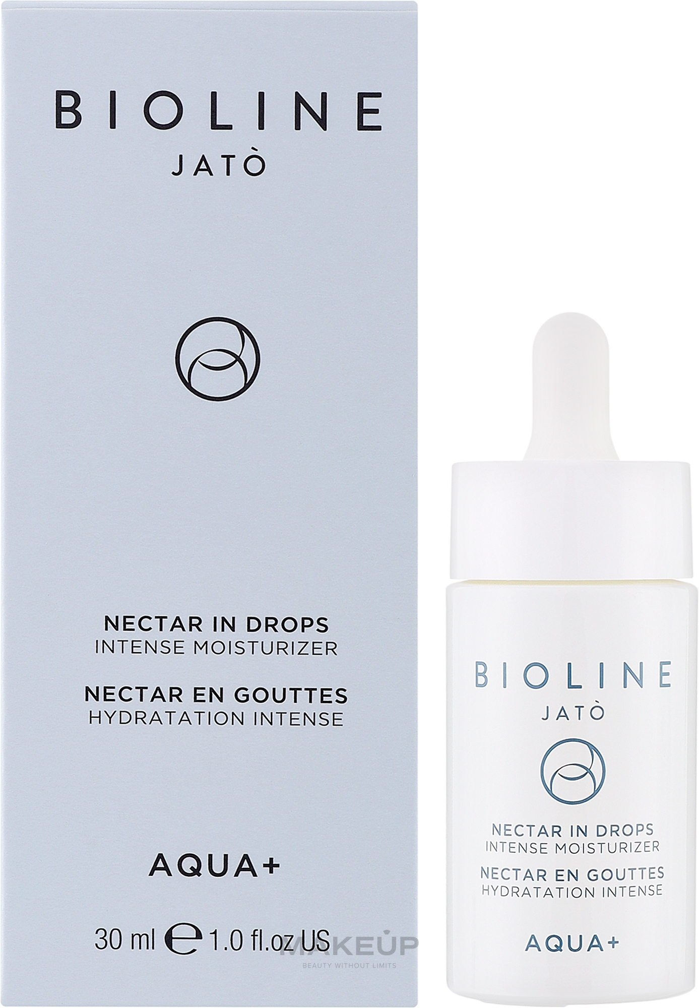 Інтенсивна зволожуюча сироватка-нектар для обличчя - Bioline Jato Aqua+ Nectar In Drops Intense Moisturizer — фото 30ml