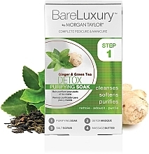 Набір для догляду за шкірою рук і ніг - Morgan Taylor BareLuxury Detox Ginger & Green Tea — фото N2