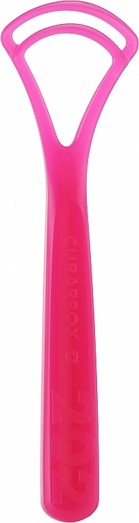 Скребок для языка с двойным лезвием CTC 202, розовый - Curaprox Tongue Cleaner — фото N1