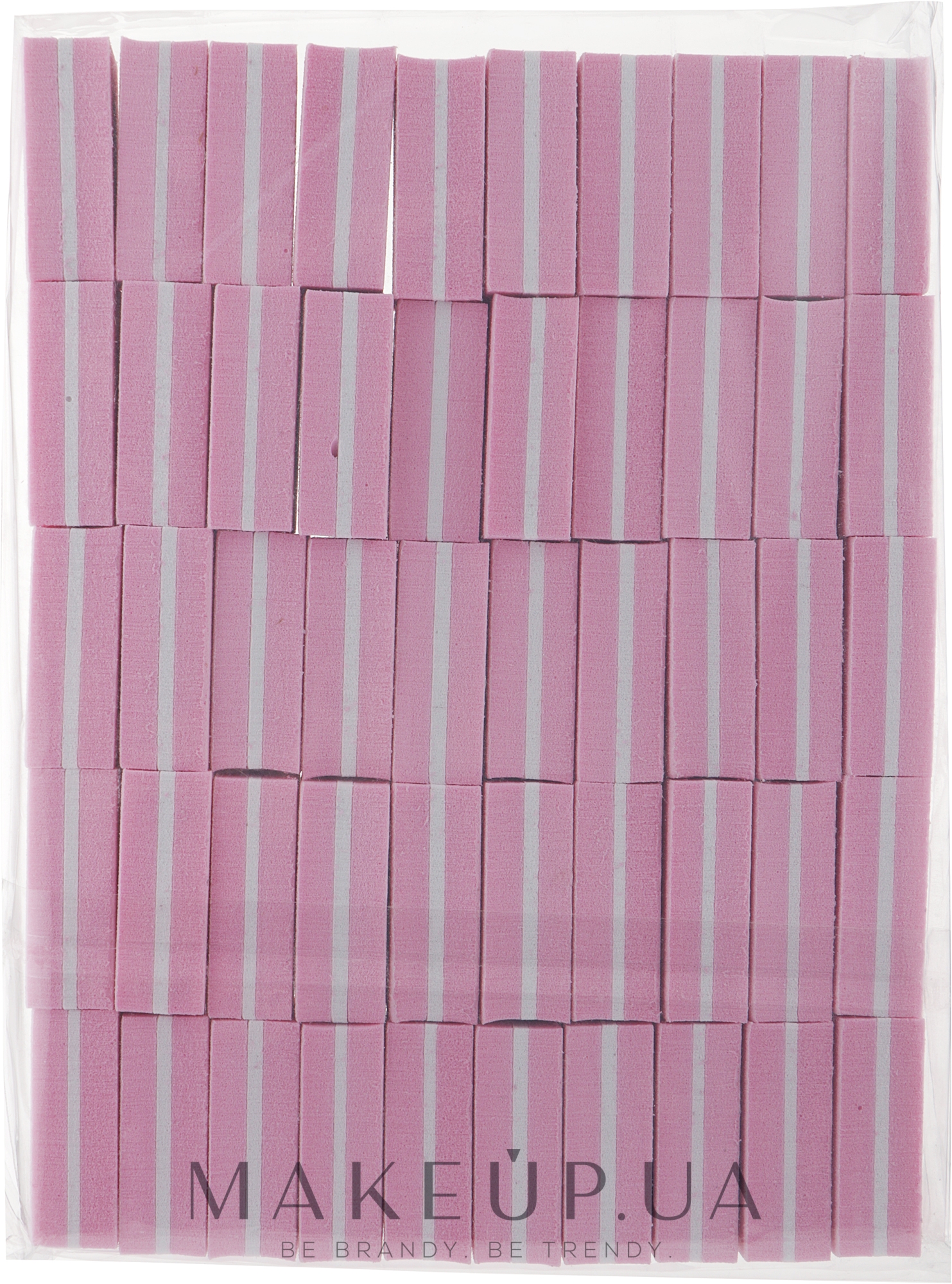 Бафик "Міні" 100/180 гріт, 50 шт, рожевий - Tufi Profi — фото 50шт