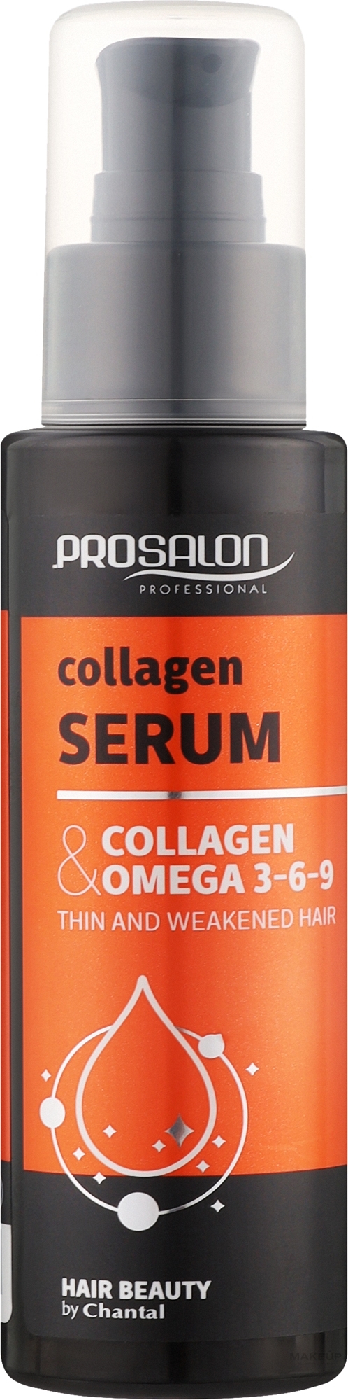 Коллагеновая сыворотка для волос - Prosalon Collagen + Omega 3-6-9 Collagen Serum — фото 100ml