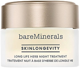 Духи, Парфюмерия, косметика Ночной крем для лица - Bare Minerals Skinlongevity Long Life Herb Night Treatment