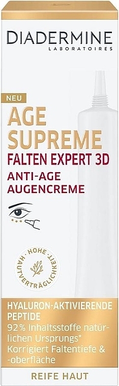 Крем для области вокруг глаз - Diadermine Age Supreme Wrinkle Expert 3D Eye Cream — фото N1