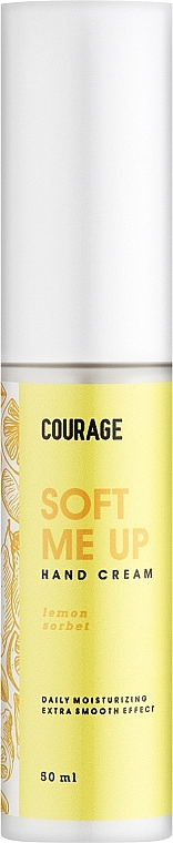 Крем для рук "Лимонный сорбет" - Courage Soft Me Up Hand Cream Lemon Sorbet — фото N1