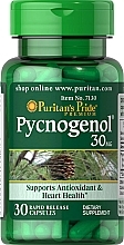 Дієтична добавка "Пікногенол", 30 мг, капсули - Puritan's Pride Pycnogenol — фото N1