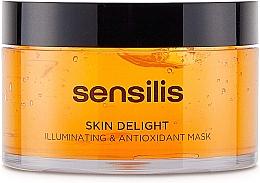 Гелевая маска для лица - Sensilis Skin Delight Illuminating & Antioxidant Mask — фото N1