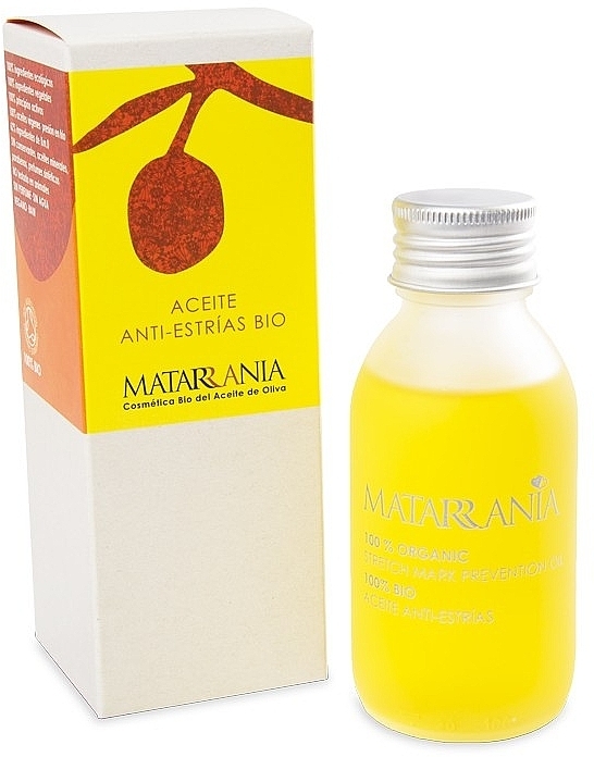 Олія для профілактики розтяжок - Matarrania 100% Organic Stretch Mark Prevential Oil — фото N1