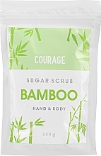 ПОДАРОК! Сахарный скраб для рук и тела «Зеленый бамбук» - Courage Bamboo Hands & Body Sugar Scrub (дой-пак) — фото N1