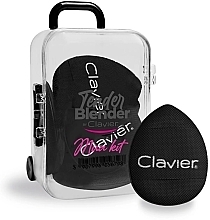 Мини-набор плоских спонжей для макияжа, черные, 6 шт. - Clavier Tender Blender Mua Kit — фото N1