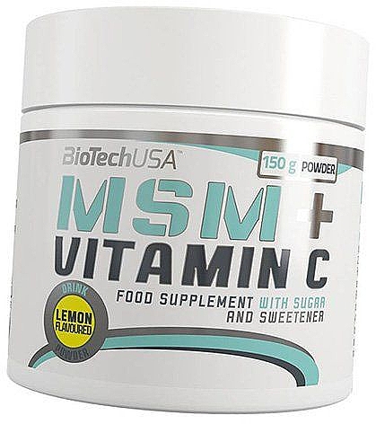 Вітамінно-мінеральний комплекс зі смаком лимона - Biotech Msm + Vitamin C — фото N1