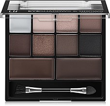 Парфумерія, косметика УЦІНКА! Палетка для макіяжу очей - LN Professional Eyeshadows & Brows Pro Palette Kit *