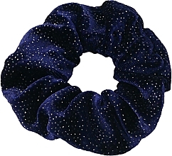 Резинка бархатная для волос, синяя з блестками - Lolita Accessories — фото N1