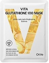 Духи, Парфюмерия, косметика Осветляющая тканевая маска для придания яркости - Ottie Vita Glutathione 100 Mask 