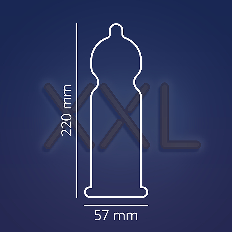 Презервативи латексні з силіконовою змазкою збільшеного розміру, 3 шт - Contex Extra Large  — фото N4