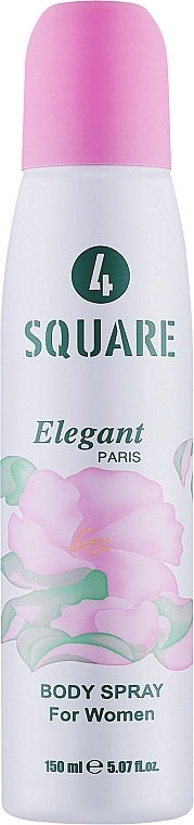4 Square Elegant - Парфумований дезодорант-спрей — фото N1