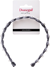 Обруч для волос FA-5635, серый - Donegal — фото N1