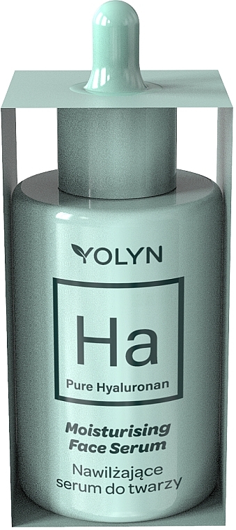 Зволожувальна сироватка для обличчя з чистою гіалуроновою кислотою - Yolyn Pure Hyaluronan Moisturising Face Serum — фото N1