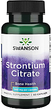 Харчова добавка, 340 мг, 60 капсул - Swanson Strontium Citrate — фото N1