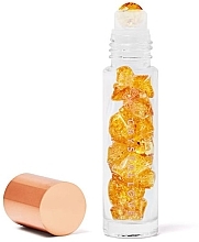 Парфумерія, косметика Пляшечка з кристалами для олії "Коньячний бурштин", 10 мл - Crystallove Cognac Amber Oil Bottle