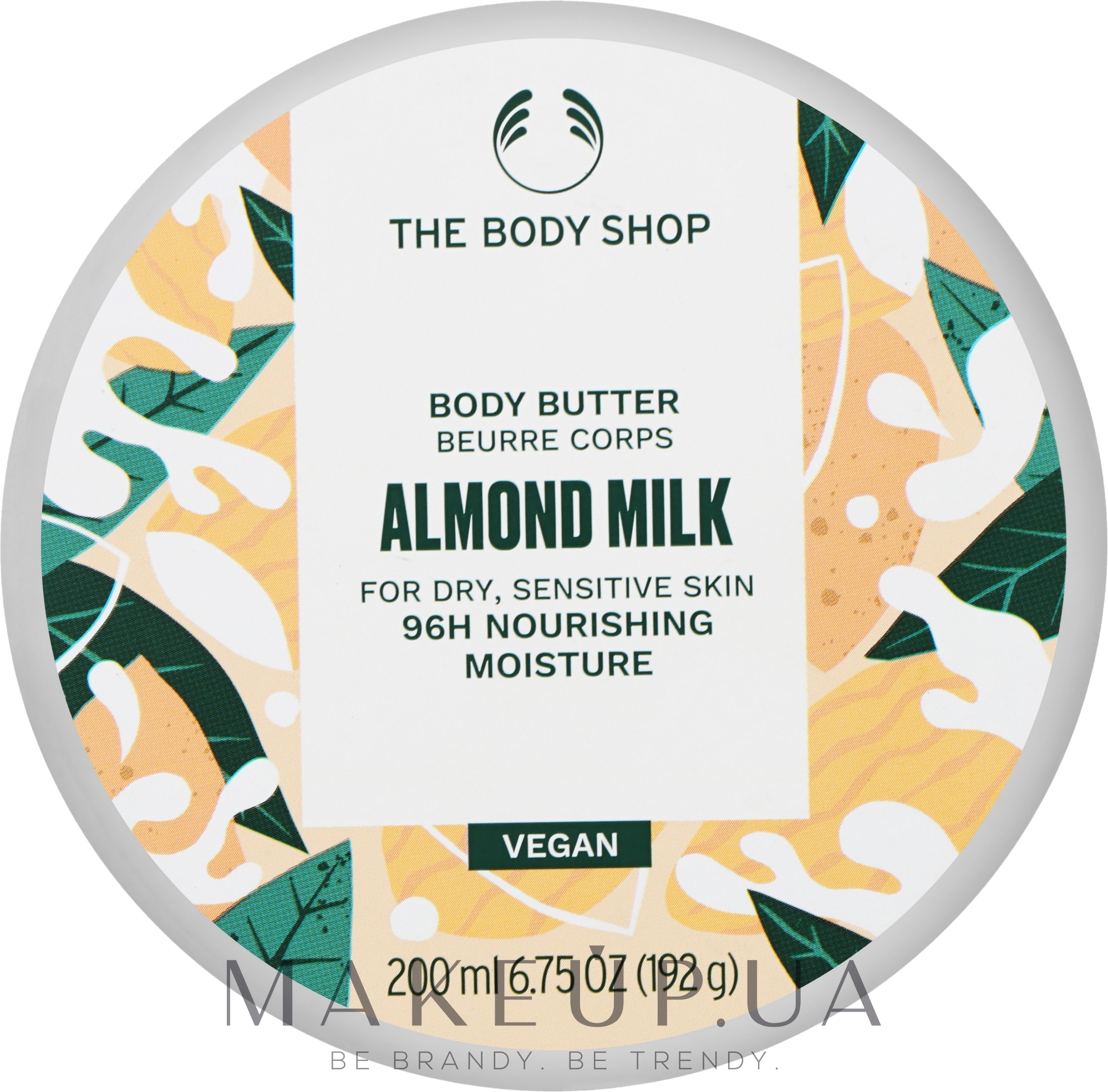 Масло для тела "Миндальное молочко" - The Body Shop Almond Milk Vegan Body Butter — фото 200ml