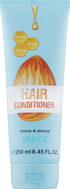 Кондиціонер для волосся з прополісом і мигдалем - Unice Honey & Almond Hair Conditioner — фото N1