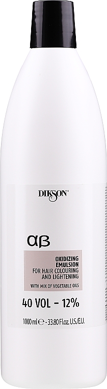 Окислювач 12% - Dikson ArgaBeta Professional Oxidizing Emulsion — фото N1