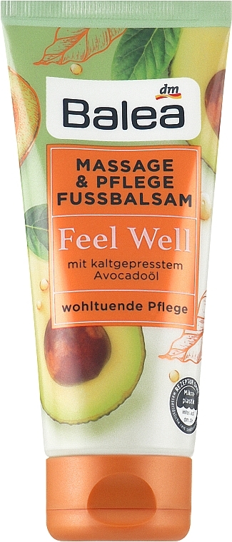 Крем-бальзам для масажу та догляду за ногами - Balea Feel Well — фото N1