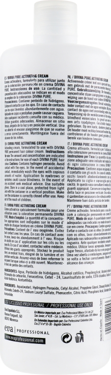 Крем-оксидант - Eva Professional Divina Pure Activating Cream 5vº/1,5% — фото N2
