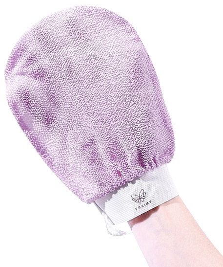 Рукавичка-скраб для душу, фіолетова - Praimy Body Wash Scrub Glove for Deep Exfoliation Purple — фото N1