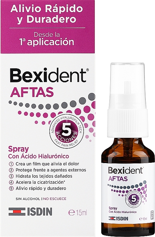 Захисний спрей для ротової порожнини - Isdin Bexident AFTAS Spray — фото N2