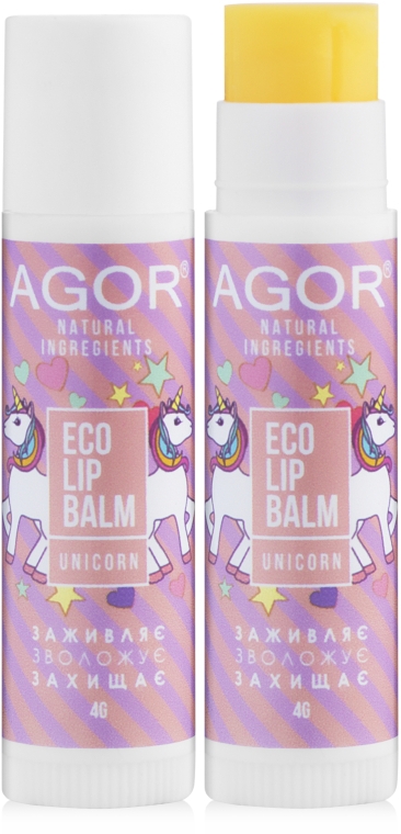 Бальзам для губ - Agor Unicorn Eco Lip Balm — фото N1
