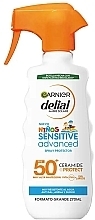 Сонцезахисний спрей для дітей - Garnier Delial Kids Sensitive Advanced Spray SPF50+ Ceramide Protect — фото N3