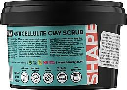 Антицелюлітний глиняний скраб для тіла - Beauty Jar Shape Anti-Cellulite Clay Scrub — фото N2