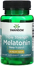 Парфумерія, косметика Дієтична добавка "Мелатонін", 10 mg - Swanson Triple Strength Melatonin