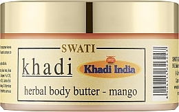 Парфумерія, косметика Трав'яна олія для тіла з манго - Khadi Swati Herbal Body Butter Mango