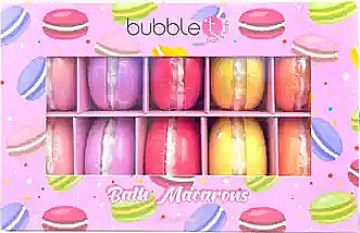 Набір бомбочок для ванни - Bubble T Bath Macarons Fizzer (bath/bomb/10x50g) — фото N1