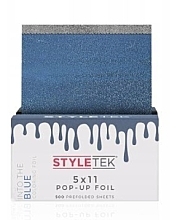 Перфорована фольга 5x11, синя, 500 аркушів - StyleTek Into The Blue Coloring Foil — фото N1