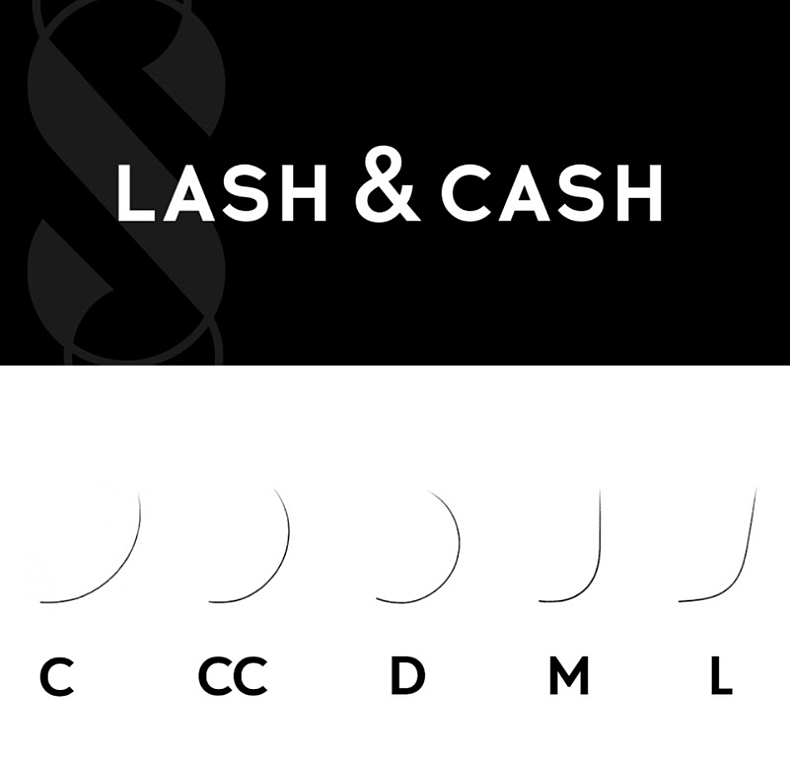 Накладные ресницы "Lash&Cash Black", L 0.07 (8), 28 линий - Sculptor — фото N2