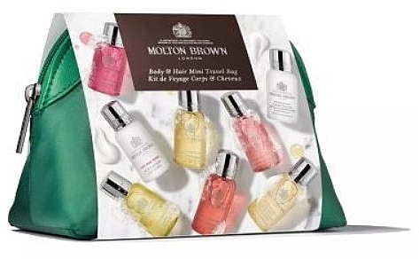 Набор, 8 продуктов - Molton Brown The Elgant Escapist Body & Hair Mini Travel Bag — фото N1
