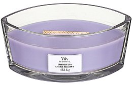 Ароматическая свеча в стакане - Woodwick Hearthwick Flame Ellipse Candle Lavender Spa — фото N1