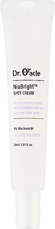 УЦЕНКА Крем для лица точечный, осветляющий - Dr. Oracle Nia Bright Spot Cream * — фото N1