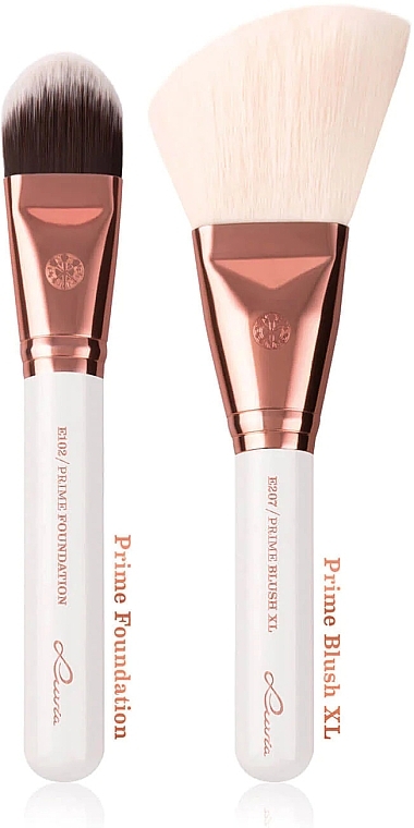 Набор кистей для макияжа, 10 шт - Luvia Cosmetics Feather White Brush Expansion Set — фото N4