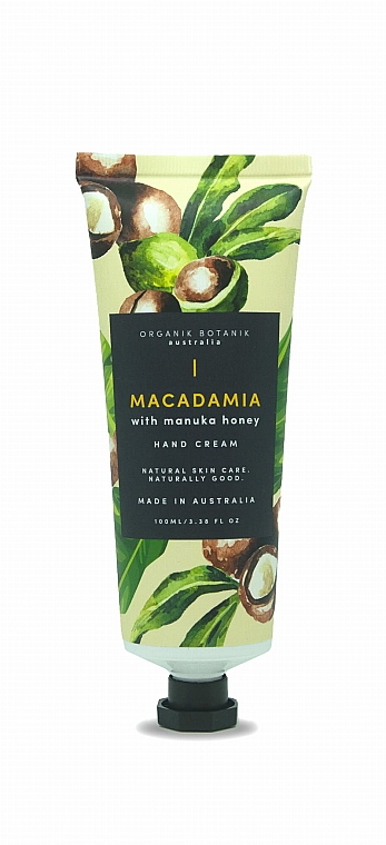 Крем для рук с маслом макадамии и медом манука - Organik Botanik Macadamia With Manuke Honey Hand Cream — фото N1
