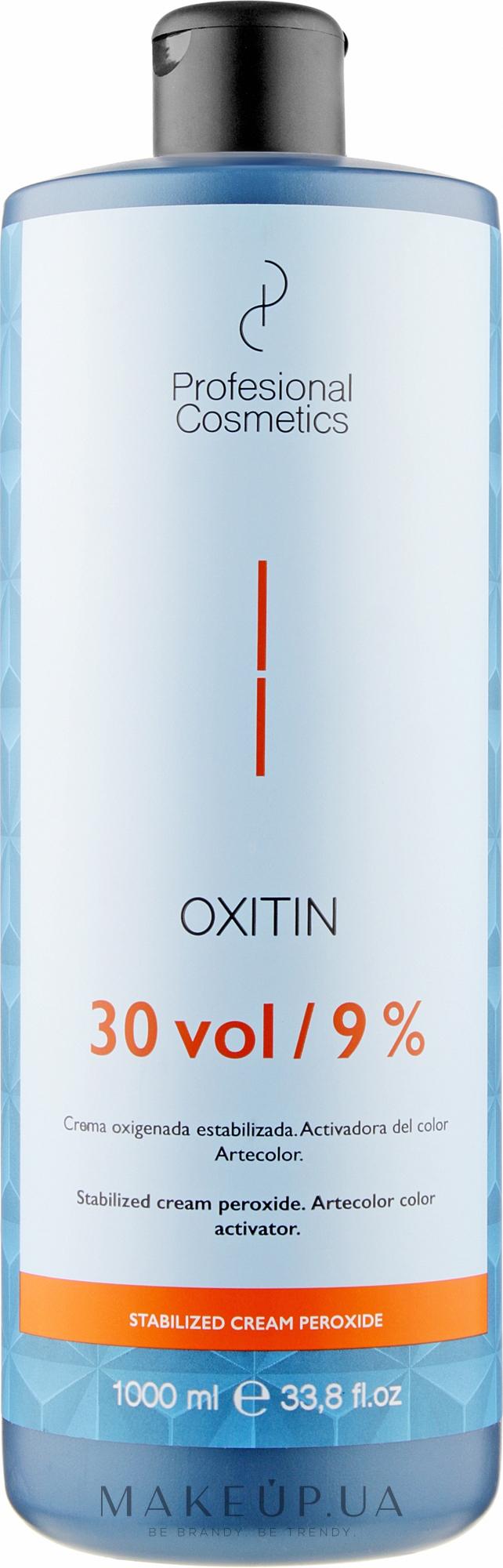 Окислитель 9% - Profesional Cosmetics Oxitin 30 Vol — фото 1000ml