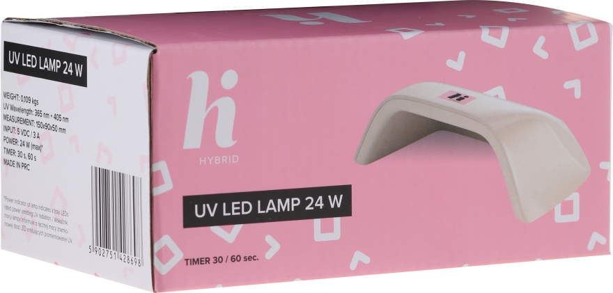 Гібридна лампа для манікюру - Hi Hybrid UV Led Lamp 24W — фото N3