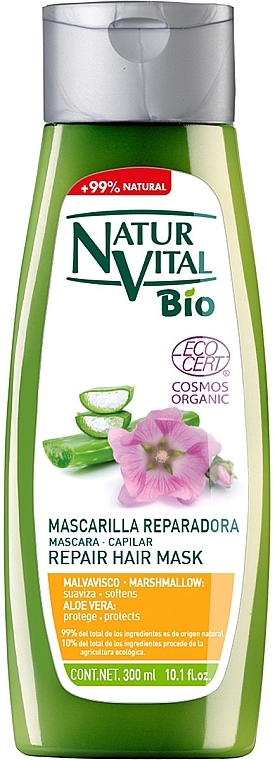 Відновлювальна маска для волосся - Natur Vital Bio Repair Hair Mask — фото N1