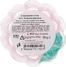 Натуральное глицериновое мыло "Rose Fantasy" корзинка, розовая роза - Bulgarian Rose Soap — фото N2